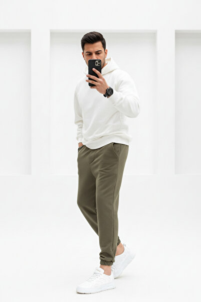 Runades Men's Elastic Leg and Waist Loose Comfortable Winter Pocket Jogger 3 ...