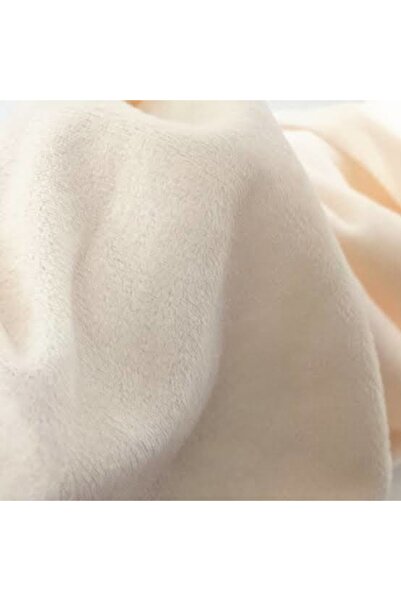 LinaByUgurr Krem Universal Kaliteli Tüylenmez Metrelik Kalın Polar Kumaş En 1...