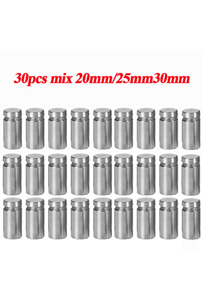 Choice 30 قطعة متنوعة من مسامير الإعلان، 12 × 20/25/25 مم، براغي من الفولاذ ا...