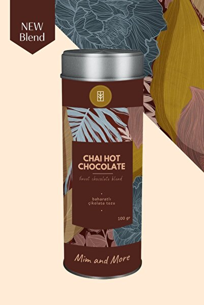 Mim and More Chai Hot Chocolate - Baharatlı Çikolata Tozu, 100 Gr