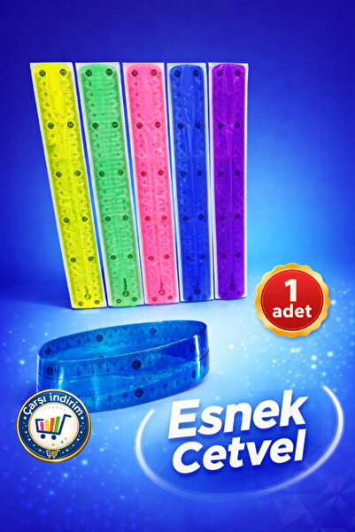 nistabolje Esnek Cetvel Kırılmaz 30 Cm Karışık Renkler