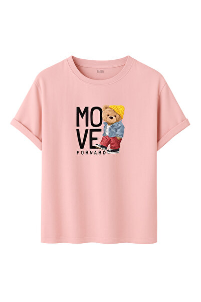 DK DAKSEL Μπλουζάκι Move Forward Bereli Teddy Bear με τύπωμα oversized Regula...