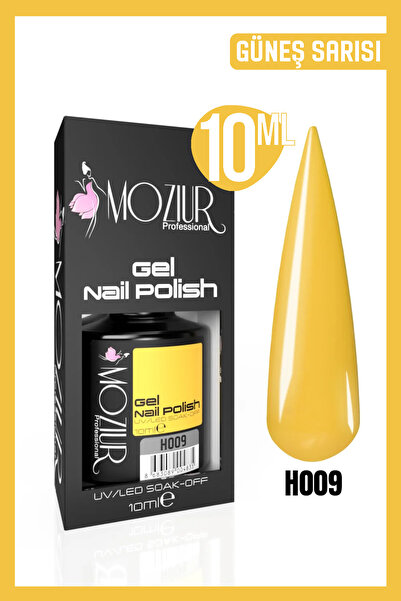 MOZIUR Kalıcı Oje Uv Led H009 (SARI SERİSİ) 10ml