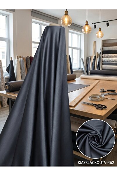 LEVENT ÖZEL Blackout Çift Taraflı Saten Dokuma Fon Perdelik Kumaş 100en300boy