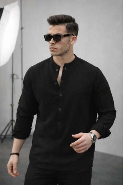 Valiberta Cămașă supradimensionată pentru bărbați, ușoară și respirabilă, cu ...