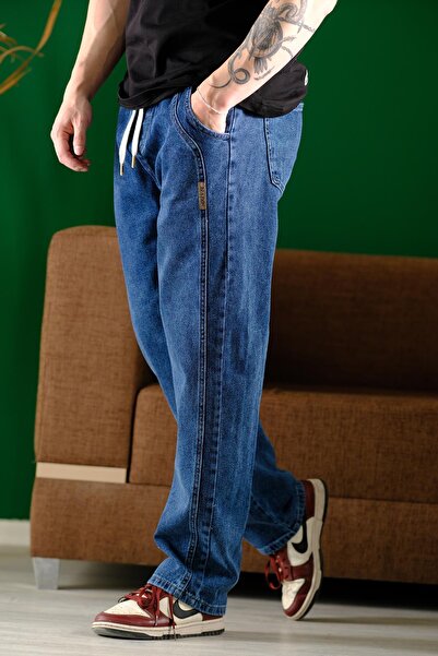 Oksit Reax Streetwear Elastic Waist Drawstring Straight Leg Relaxed Fit Men's...