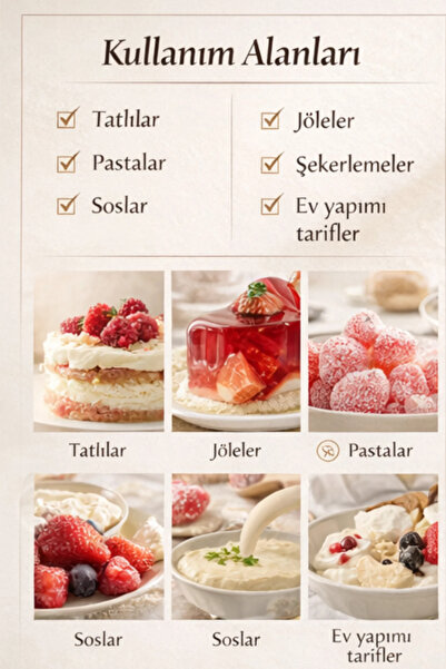 TİJDA Toz Sığır Jelatini Sertifikalı Yenilebilir 200 gr (%100 SAF SIĞR, DOMUZ İÇERMEZ)