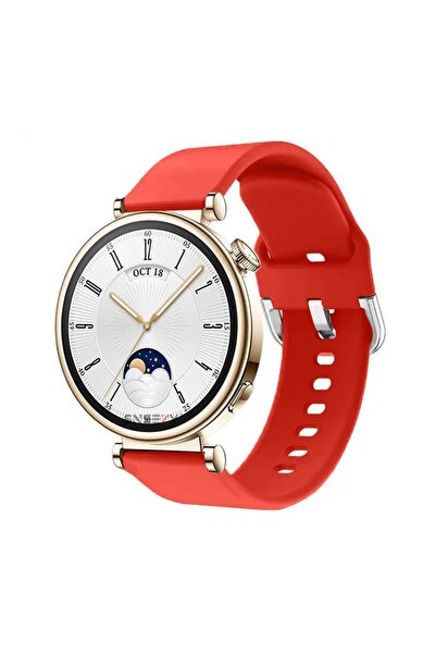 Sneezy Huawei Watch GT4 41mm İle Uyumlu 18mm PureLux Soft Tokalı Silikon Kordon