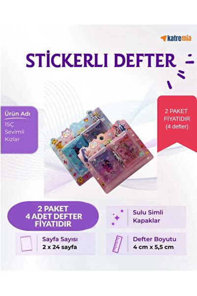 KATREMİA (1-4) STİCKER DEFTER