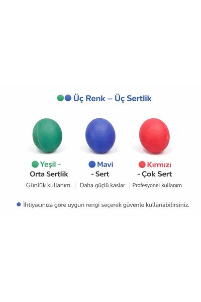 Genel Markalar 3 Sertlikte Ameliyat Sonrası El Sıkma Egzersiz Top Seti Stres ...