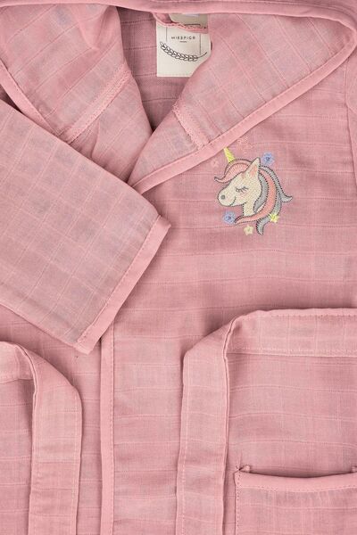 Miespiga Unicorn Nakışlı Çocuk Müslin Bornoz