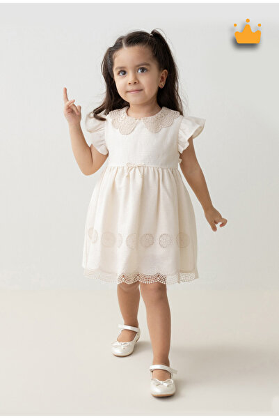 Mymio فستان صيفي عتيق للفتيات الصغيرات مصنوع من القطن بنسبة 100% من عمر 0 ​​إ...