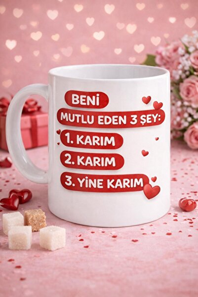 UD Beni Mutlu Eden 3 Şey: Karım Kupa Bardak