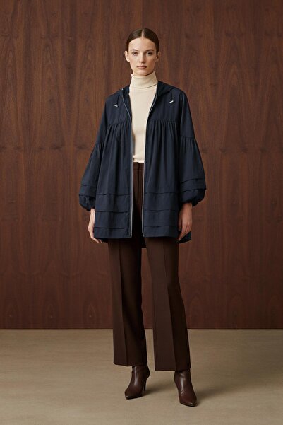 Soul قبعة نسائية بتفاصيل طبقات - 32395MNT - كحلي