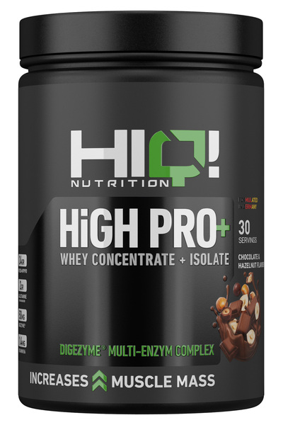 HIQ NUTRITION HIQ HIGH PRO+ 900G CHOCOLATE HAZELNUT