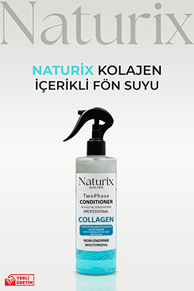 Naturix Collagen Iki Fazlı Saç Bakım Ve Fön Suyu 400 ml - Yoğun Nemlendirme v...