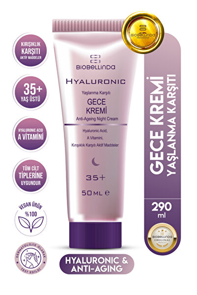 BioBellinda Hyluronic Yaşlanma Karşıtı Gece Kremi (35+) 50 ml