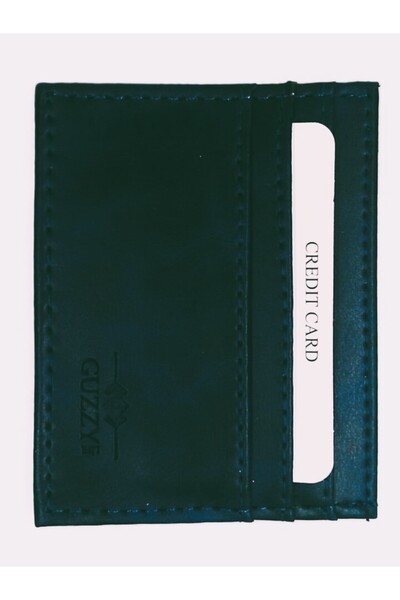 Guzzy حافظة بطاقات رياضية من الجلد المقلد، لون بني، 7 أقسام