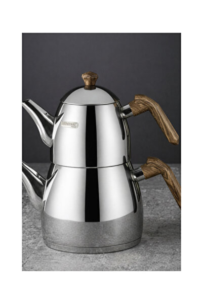 Kahramanlar Antibakteriyel Ortaboy Elmas Ahşap Çaydanlık