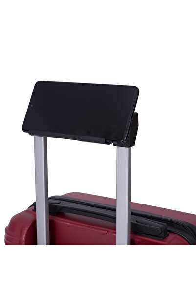 CASLON Troler cabina avion Wizz Air, 40x30x20 cm, 4 roti duble detasabile, ABS, Rosu, 6820, CASLON®
