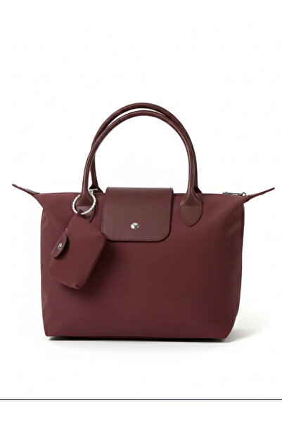 Zuna Studio Geantă de umăr pentru femei Soretta Burgundy, cu detaliu portofel...