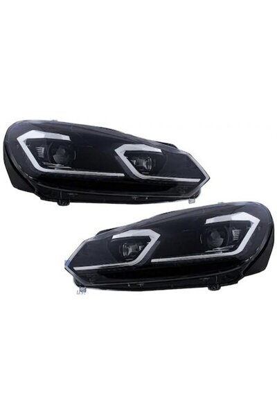 autogp Vw golf 6 ön far lambası j led bi-xenon mercekli 2008 / 2013