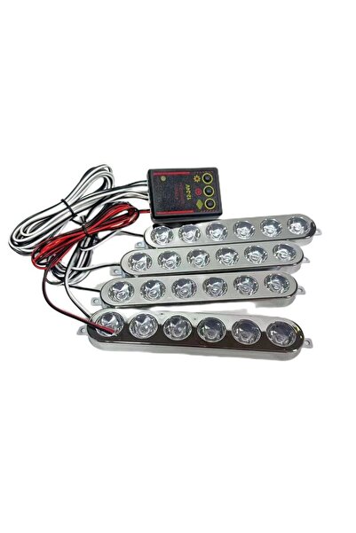 Space Çakar lamba 6x4 led sarı sarı 12-24v / LAPA536