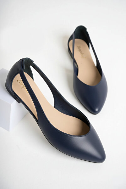 Deripabuc Жіноча сумка з натуральної шкіри темно-синього кольору Babet Dp58-5052