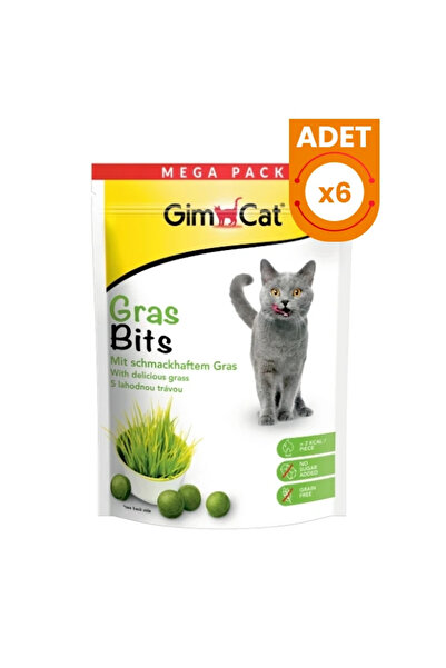 Gimcat Gras-Bits Tahılsız Şekersiz Kedi Ödül Tableti 6 Adet 425 Gr