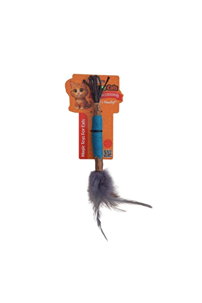 Petzzcats لعبة قطط قطيفة مع صوت ماتاتابي وصوت خشخشة باللون الأزرق 1x20 سم