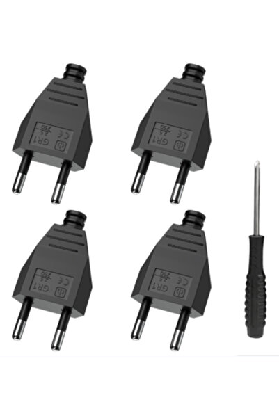 Choice محول قابس أوروبي أسود 110-250 فولت، 4 قطع، 4/6/8 قطع، مع موصل قابس ذكر...