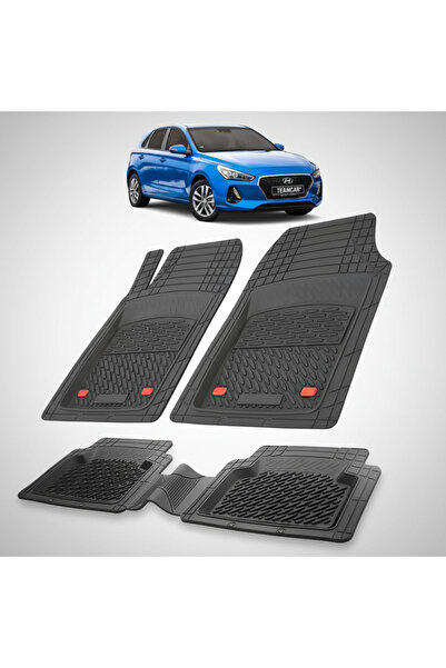 TEAMCAR Covorașe auto Hyundai i30 III (2017-2020) - Tip tavă din cauciuc - Negru