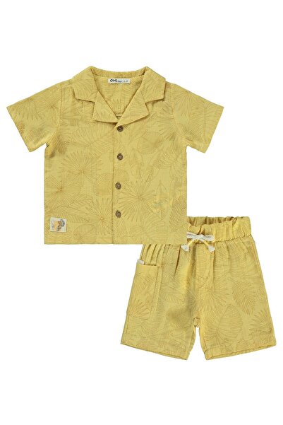 Civil Boys بدلة الخردل الناعمة للأولاد من عمر 2 إلى 5 سنوات