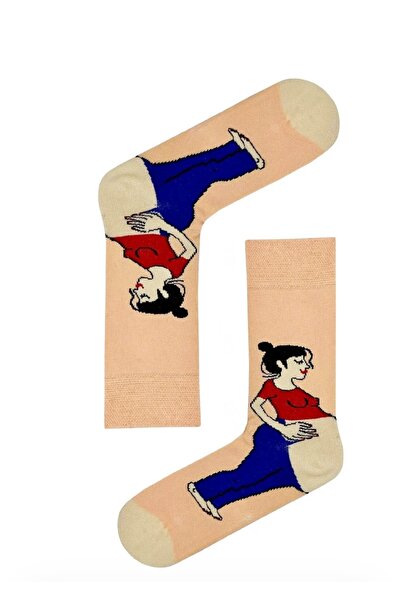 MODA Hamile kadın desenli tasarım çorap