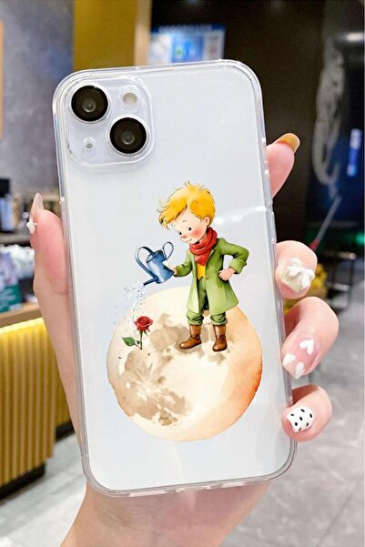 3GEN CASE iPhone 13/iPhone 14 Uyumlu Desenli Şeffaf Silikon Kılıf