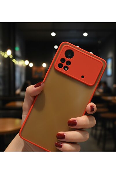 AKSEFİZZ Poco X4 Pro 5G Uyumlu Kılıf Mat Buzlu Şeffaf Ince Tasarımlı Kapak