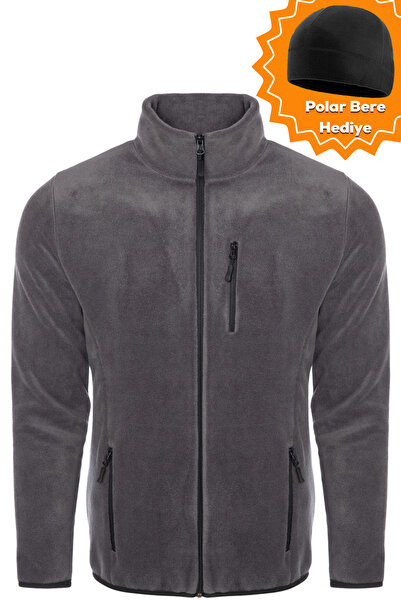 GHASSY CO. Men's Pro Windproof 5-Pocket Outdoor Full Zipper Fleece Jacket