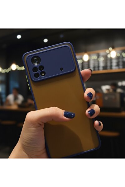 AKSEFİZZ Poco X4 Pro 5G Uyumlu Kılıf Mat Buzlu Şeffaf Ince Tasarımlı Kapak