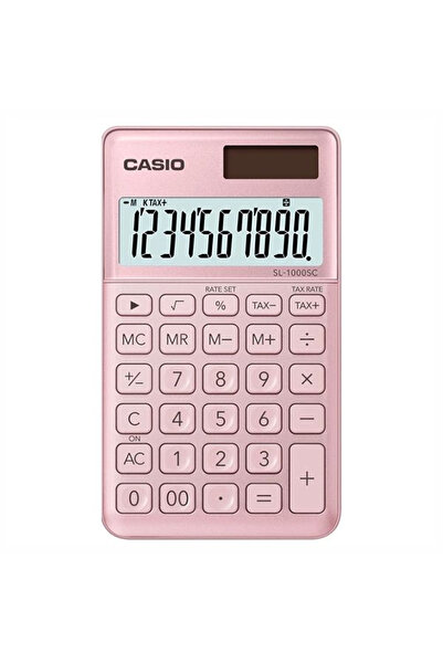 Casio Sl-1000sc-pk Cep Tipi 10 Hane Pembe Hesap Makinesi