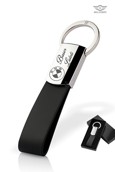 MELL & SWIPE Hediyelik Kişiye İsme Özel Isim Baskılı Suni Deri Kilitli Plaka ...