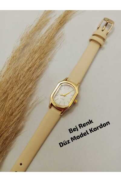 QUARTZ حافظة ذهبية من الفولاذ بتصميم كلاسيكي، حافظة ذهبية مربعة الشكل بلون بي...