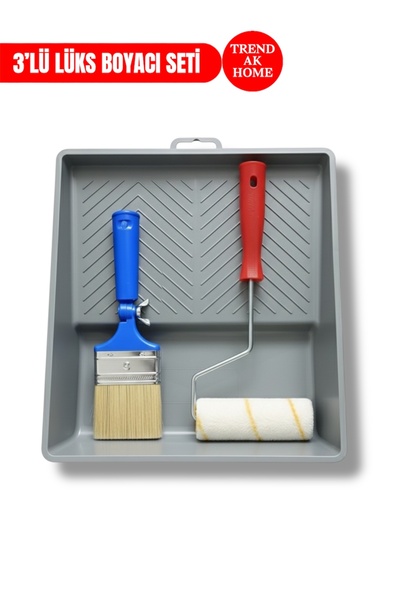 OSKAR FIRÇA مجموعة فرشاة طلاء فاخرة مكونة من 3 قطع - رول 15 سم - فرشاة روبوت ...