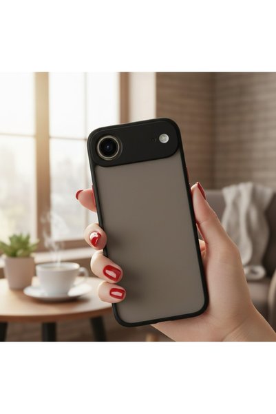 AKSEFİZZ iPhone 17 Air Kılıf Mat Buzlu Şeffaf Ince Tasarımlı Kapak