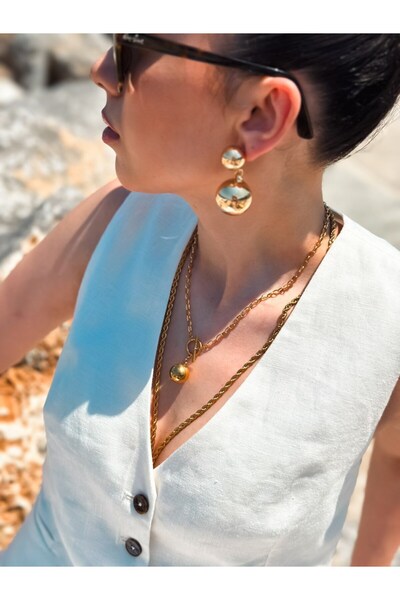 Asleyaccessories Taşlı İçi Açılan Kalp Kolye