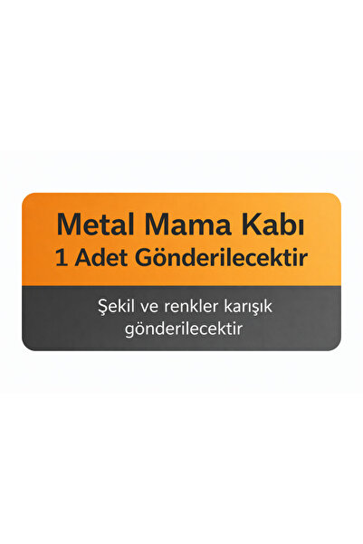 sengenegel Krom Bıyık Yorgunluğu Yapmayan Kedi Köpek Mama Ve Su Kabı 1 Adet