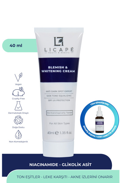 Licape Leke Kremi Ve Cilt Beyazlatıcı Krem 40ml