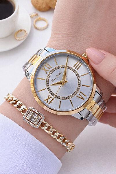 Pierre Cardin 24 Ay Garantili Gold Gümüş Çelik Kordon Kadın Kol Saati 30 Mt S...