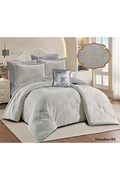 ALMIAAD طقم مفرش نفرين صيفي دانتيل راقي وجودة عالية 8 قطع مقاس 240*260 سم