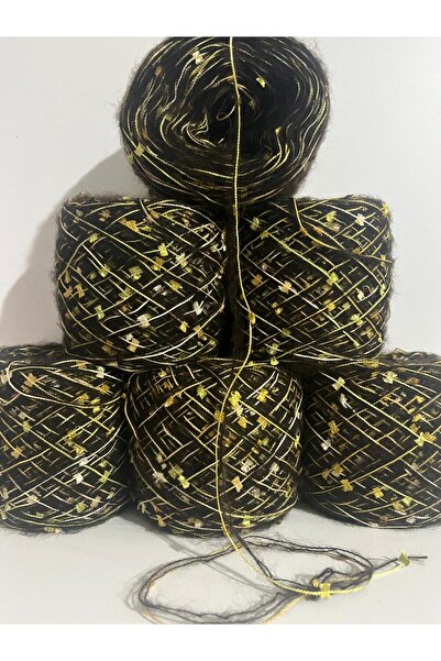 İPEK YÜN İPLİK DÜNYASI Ангорська пряжа 2 нитки (коричнева) з блискітками, сум...