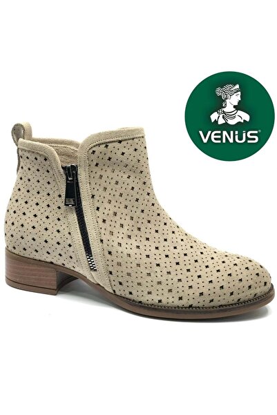 Venüs Cizme de vară pentru femei Hoope din piele naturală VİZON